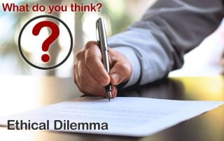 The February Ethical Dilemma: Liability Indemnification Clause