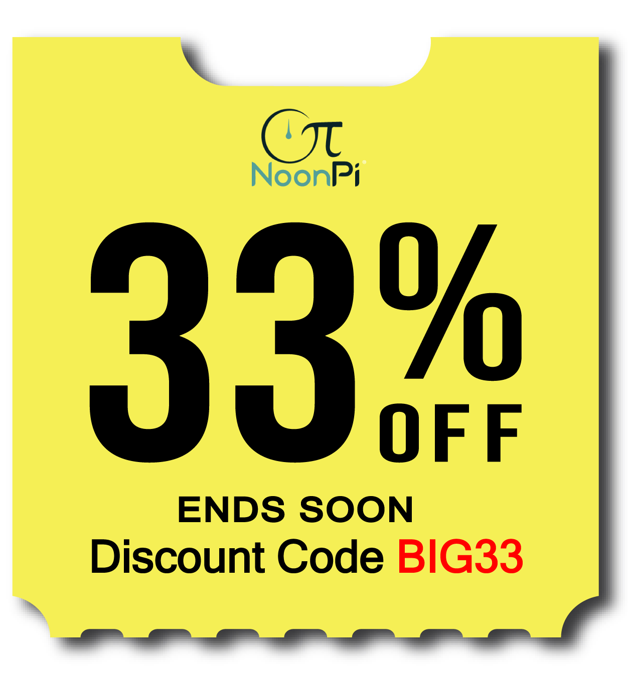 Save 33% with discount code BIG33